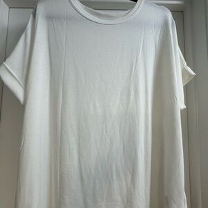 HALARA White Short Sleeve Crew Tee